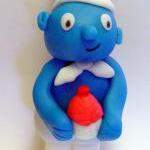 Set of 4 Fondant "SMUR..