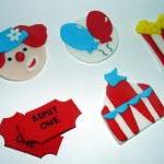 Fondant Circus Themed Cupca..