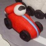 12 Fondant Race Car Cupcake..