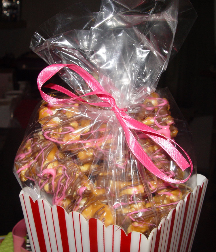 Gourmet Caramel Popcorn Drizzled w/ Chocolate