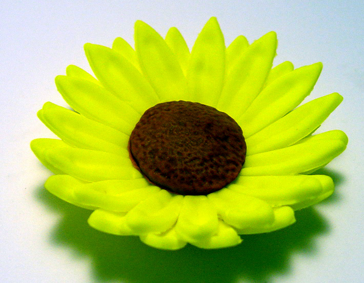 12 Fondant Sunflower Cake/Cupcake Toppers