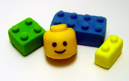 Fondant "LEGO Inspired" Cake/Cupcake Toppers (18 pieces)