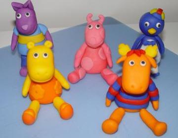 Fondant "BACKYARDIGANS Inspired" Cake Toppers