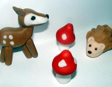 Fondant Woodland Themed Cake/Cupcake Toppers