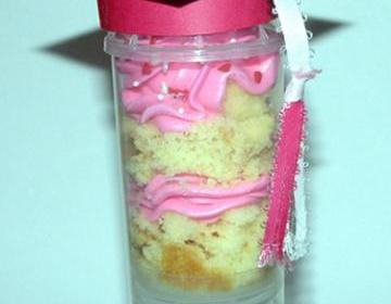 One Dozen Graduation Themed Cupcake Push Pops