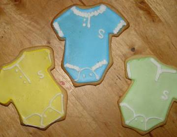 One Dozen Baby Shower Onesie Cookies